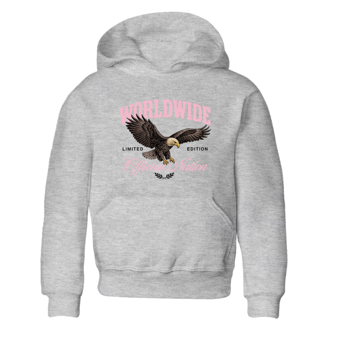 Best Sneaker Fit Sneaker Tees To Match Air Jordan 5 Medium Soft Pink Shoes breast cancer awareness Worldwide Official Nation Kids T-Shirt Heather Grey 2