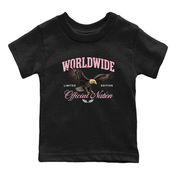 Best Sneaker Fit Sneaker Tees To Match Air Jordan 5 Medium Soft Pink Shoes breast cancer awareness Worldwide Official Nation Kids T-Shirt Black 2