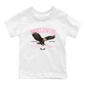 Best Sneaker Fit Sneaker Tees To Match Air Jordan 5 Medium Soft Pink Shoes breast cancer awareness Worldwide Official Nation Kids T-Shirt White 2