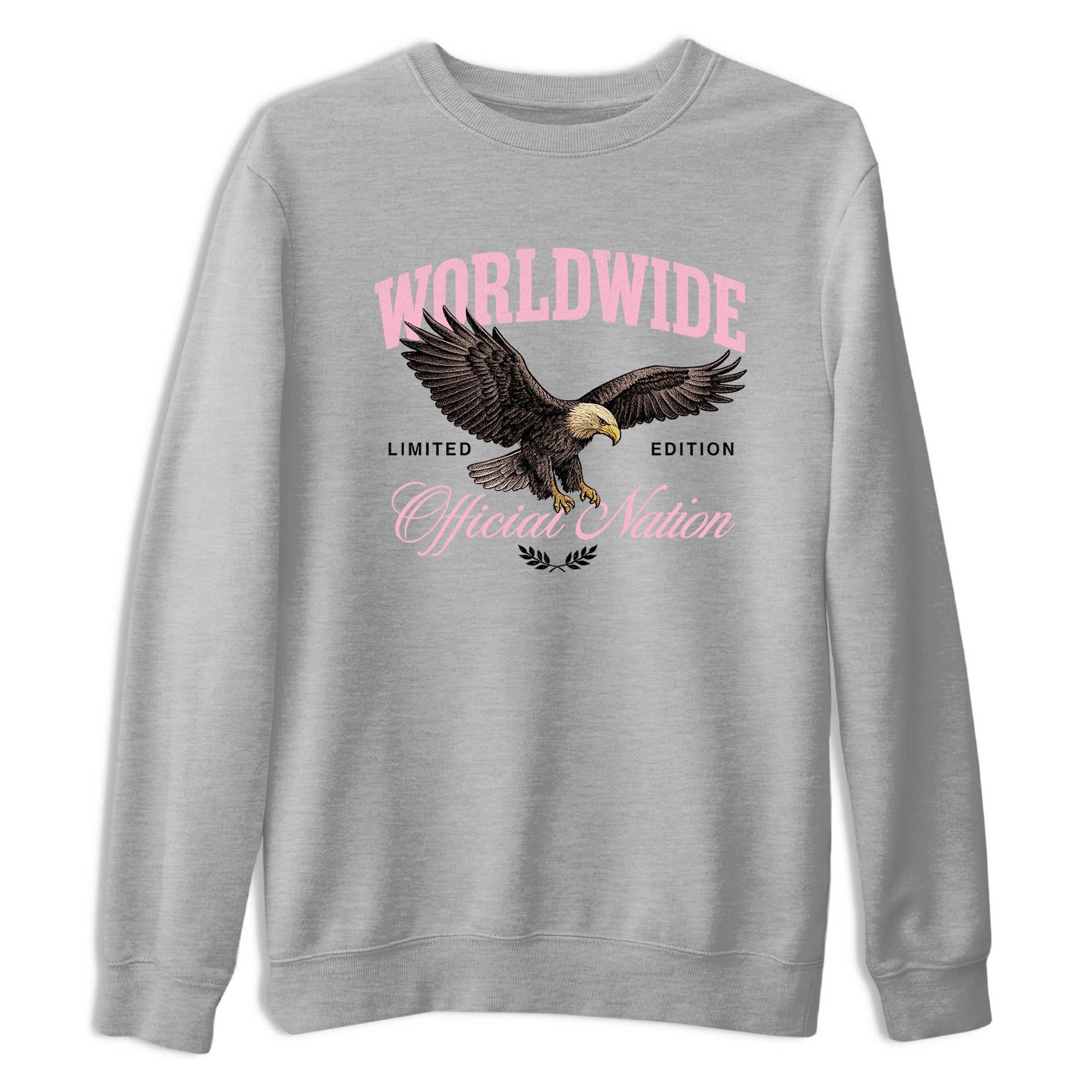 Sneaker match tees – Sneaker Tees To Match Air Jordan 5 Medium Soft Pink Shoes – Worldwide Official Nation Tee Heather Grey 2