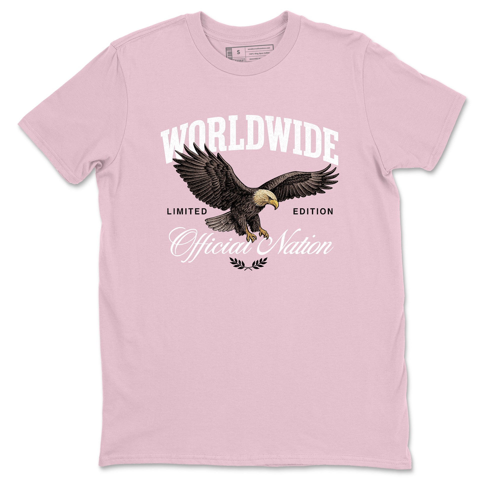 Sneaker match tees – Sneaker Tees To Match Air Jordan 5 Medium Soft Pink Shoes – Worldwide Official Nation Tee Pink 2