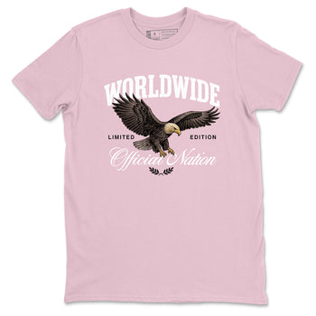 Sneaker match tees – Sneaker Tees To Match Air Jordan 5 Medium Soft Pink Shoes – Worldwide Official Nation Tee Pink 2