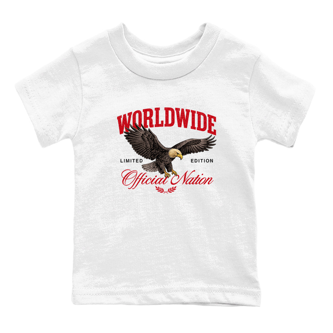 5s Fire Red Sneaker match tees – Sneaker Tees To Match Jordan 5 Retro Fire Red Sneakers – Worldwide Official Nation Kids Graphic T-Shirt White 2