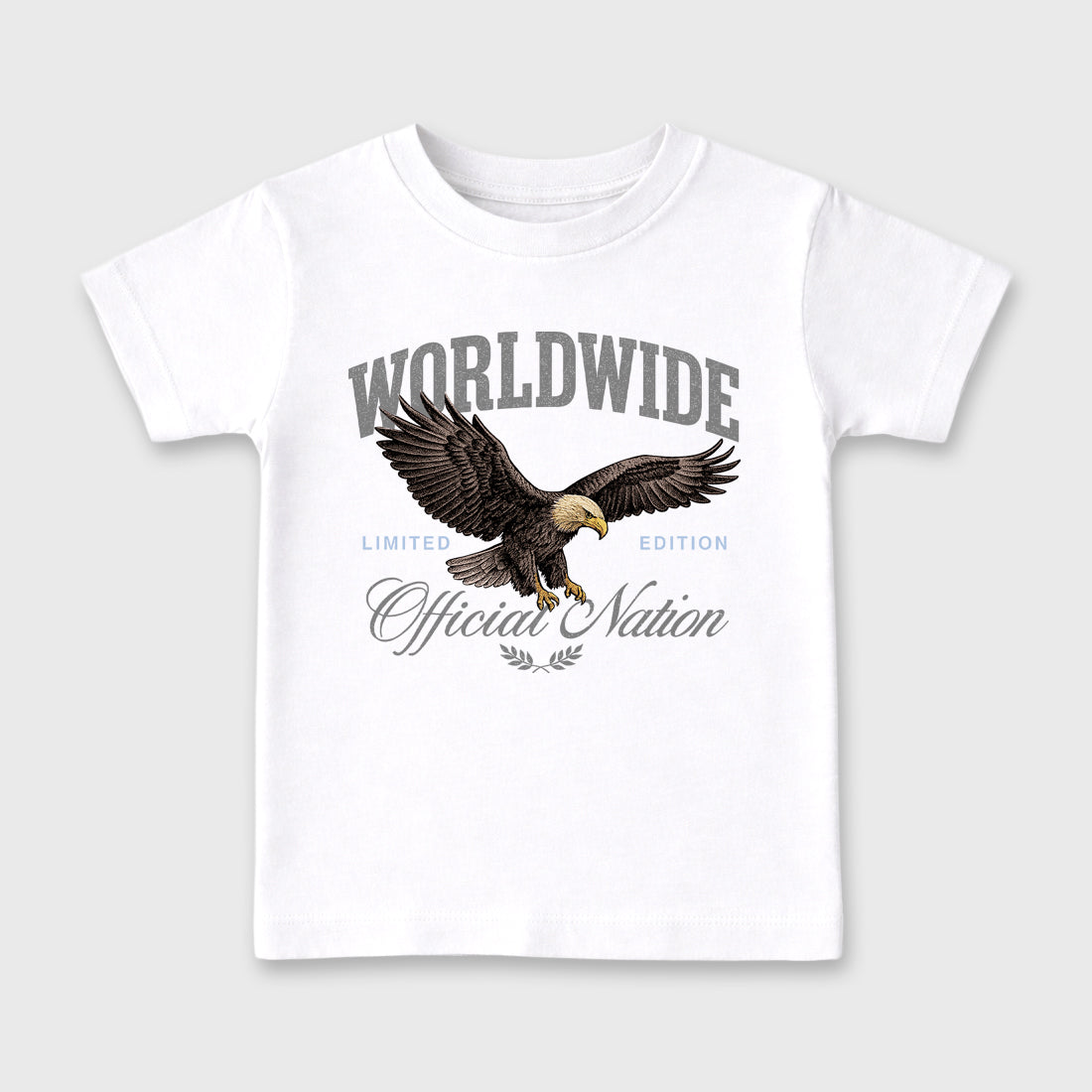 Sneaker outfits graphic tee – Sneaker Tees To Match Air Jordan 5 Wolf Grey Sneakers – Worldwide Official Nation Kids T-Shirt White 2