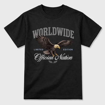 Sneaker outfits graphic tee – Sneaker Tees To Match Air Jordan 5 Wolf Grey Sneakers – Worldwide Official Nation Tee Black 2