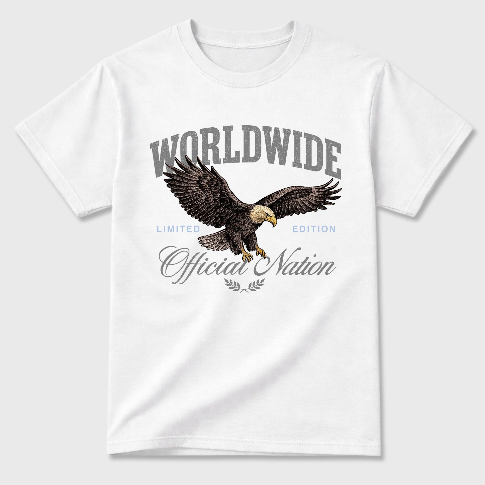 Sneaker outfits graphic tee – Sneaker Tees To Match Air Jordan 5 Wolf Grey Sneakers – Worldwide Official Nation Tee White 2