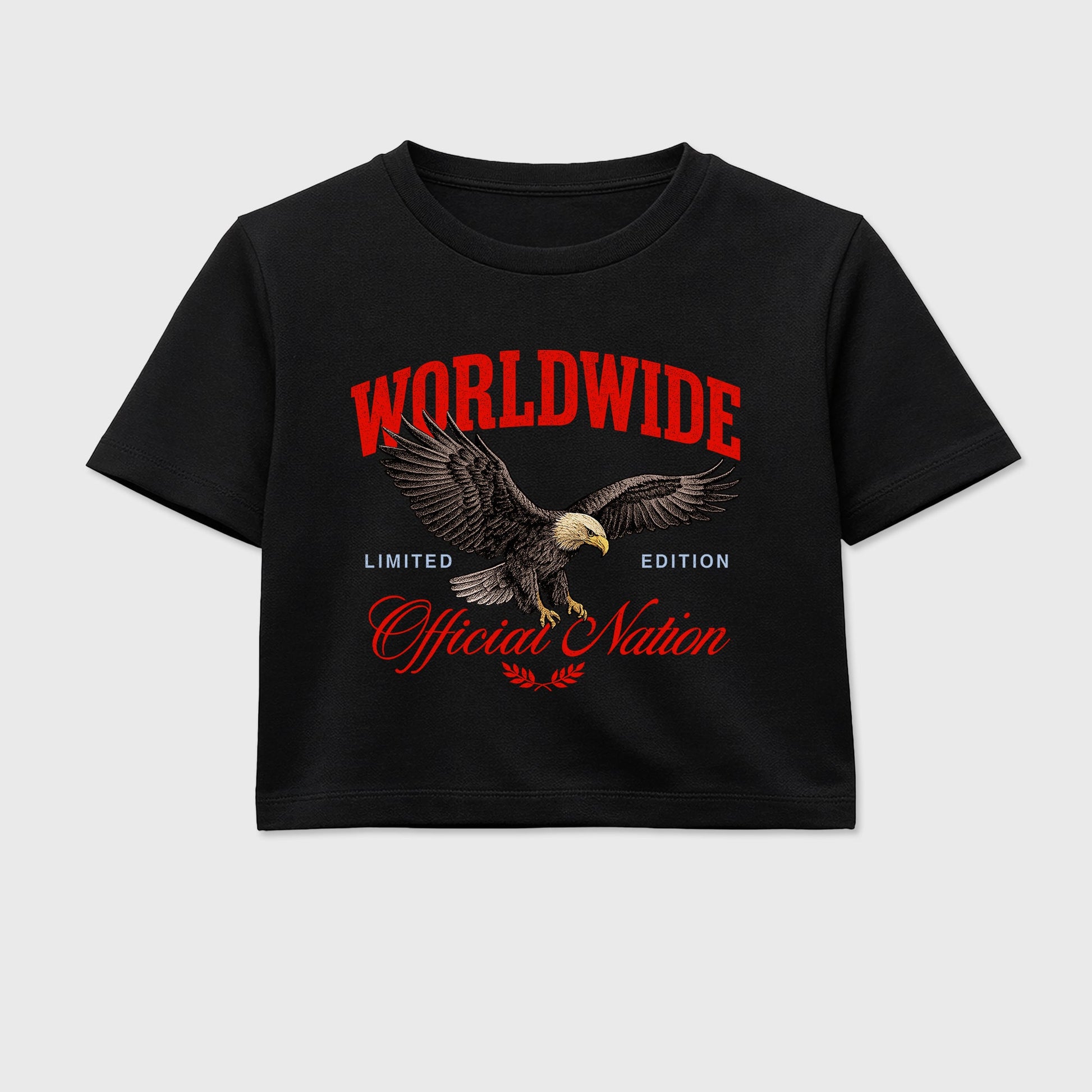 Sneaker outfits graphic tee – Sneaker Tees To Match Air Jordan 6 Infrared Sneakers – Worldwide Official Nation Crop T-Shirt Black 2
