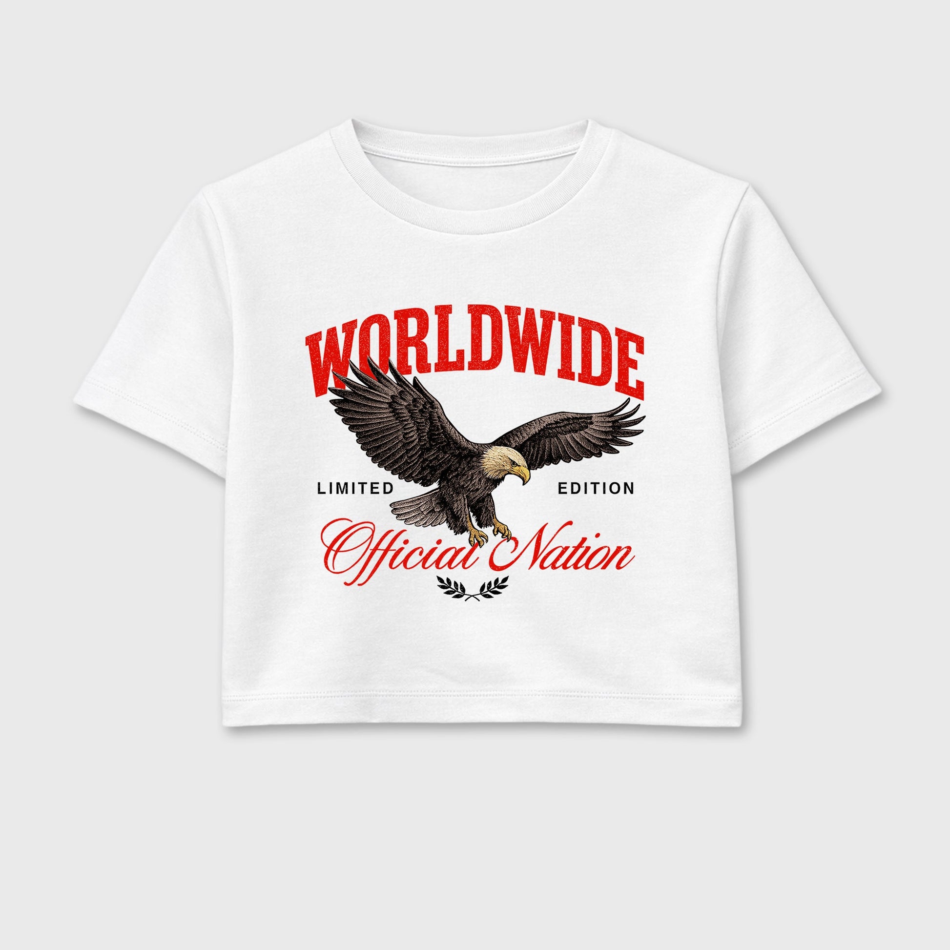 Sneaker outfits graphic tee – Sneaker Tees To Match Air Jordan 6 Infrared Sneakers – Worldwide Official Nation Crop T-Shirt White 2
