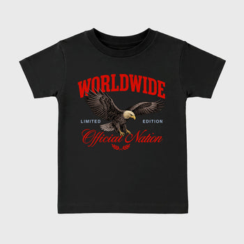 Sneaker outfits graphic tee – Sneaker Tees To Match Air Jordan 6 Infrared Sneakers – Worldwide Official Nation Kids T-Shirt Black 2