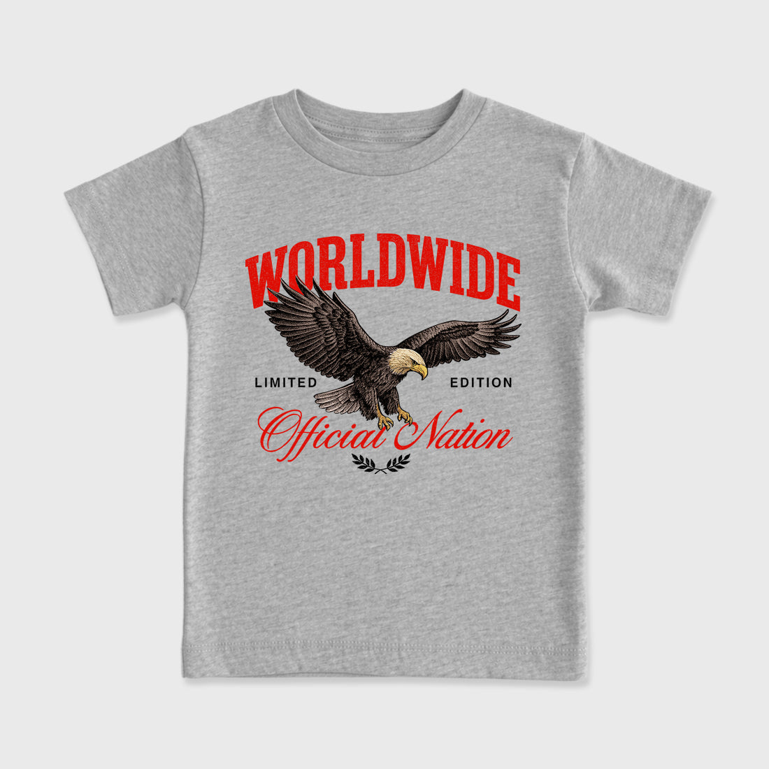 Sneaker outfits graphic tee – Sneaker Tees To Match Air Jordan 6 Infrared Sneakers – Worldwide Official Nation Kids T-Shirt Heather Grey 2