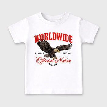 Sneaker outfits graphic tee – Sneaker Tees To Match Air Jordan 6 Infrared Sneakers – Worldwide Official Nation Kids T-Shirt White 2