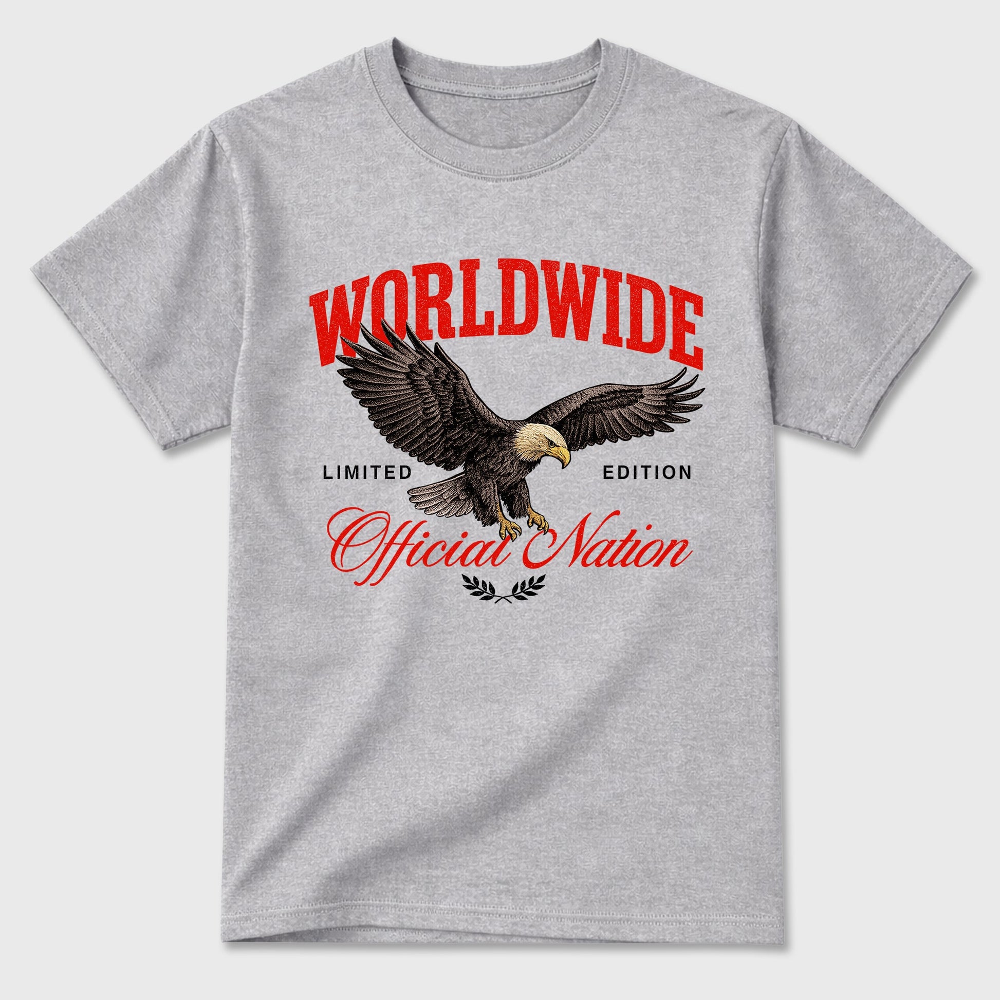 Sneaker outfits graphic tee – Sneaker Tees To Match Air Jordan 6 Infrared Sneakers – Worldwide Official Nation Tee Heather Grey 2