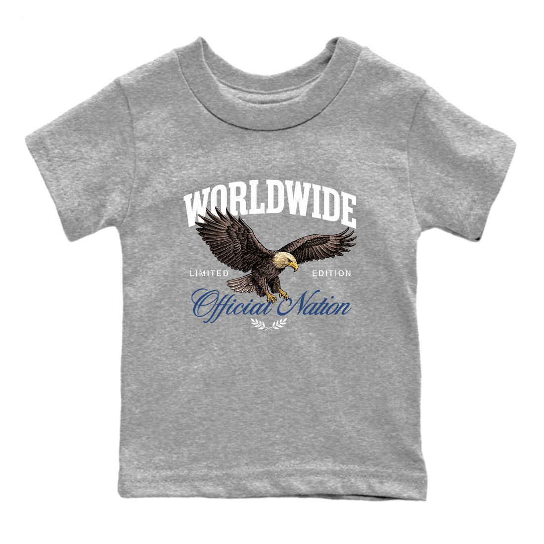 Sneaker match tees – Sneaker Tees To Match Air Jordan 9 Flint Grey Shoes – Worldwide Official Nation Kids T-Shirt Heather Grey 2