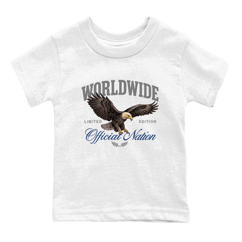 Sneaker match tees – Sneaker Tees To Match Air Jordan 9 Flint Grey Shoes – Worldwide Official Nation Kids T-Shirt White 2