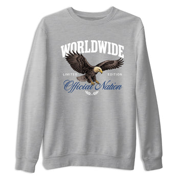 Sneaker match tees – Sneaker Tees To Match Air Jordan 9 Flint Grey Shoes – Worldwide Official Nation Tee Heather Grey 2