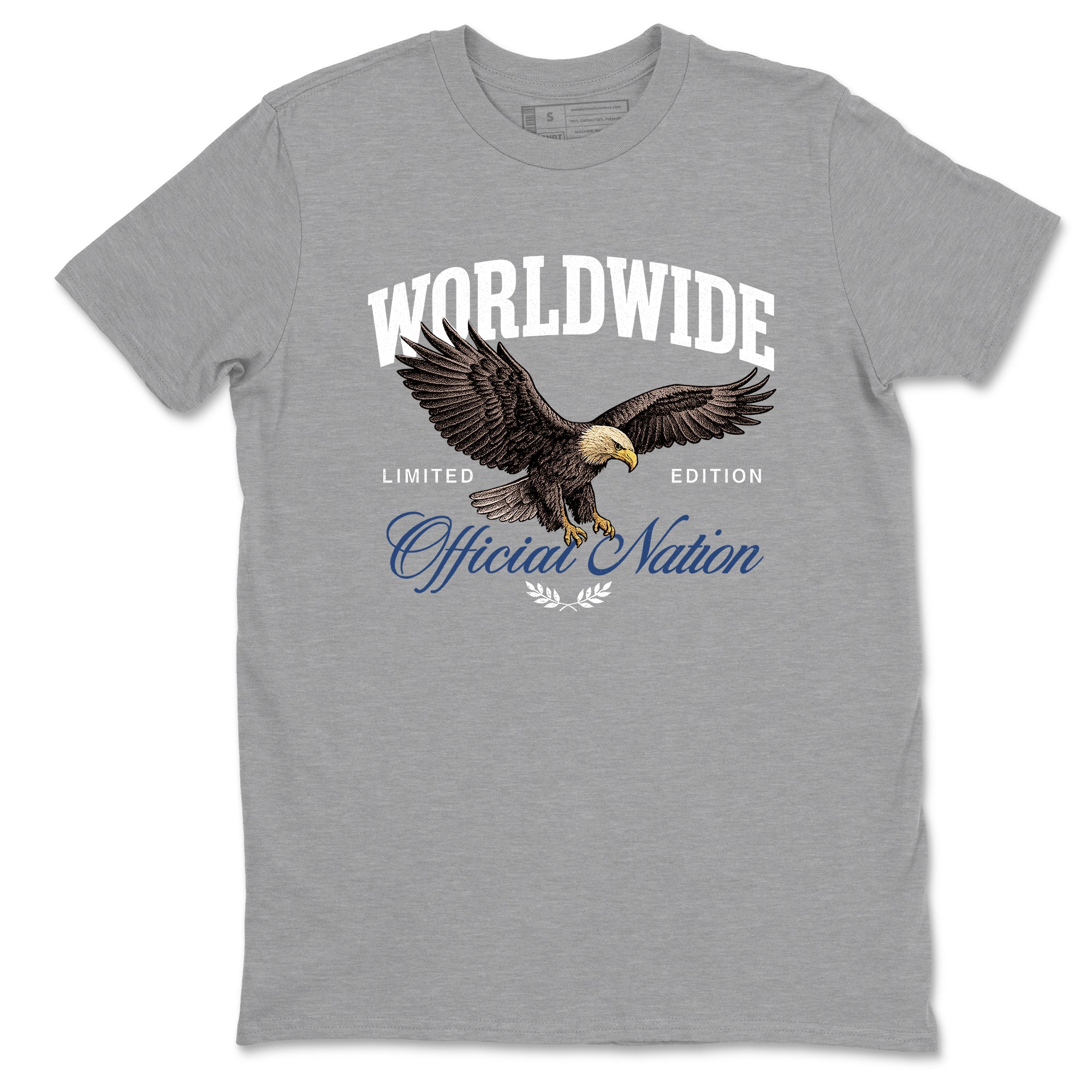 Sneaker match tees – Sneaker Tees To Match Air Jordan 9 Flint Grey Shoes – Worldwide Official Nation Tee Heather Grey 2