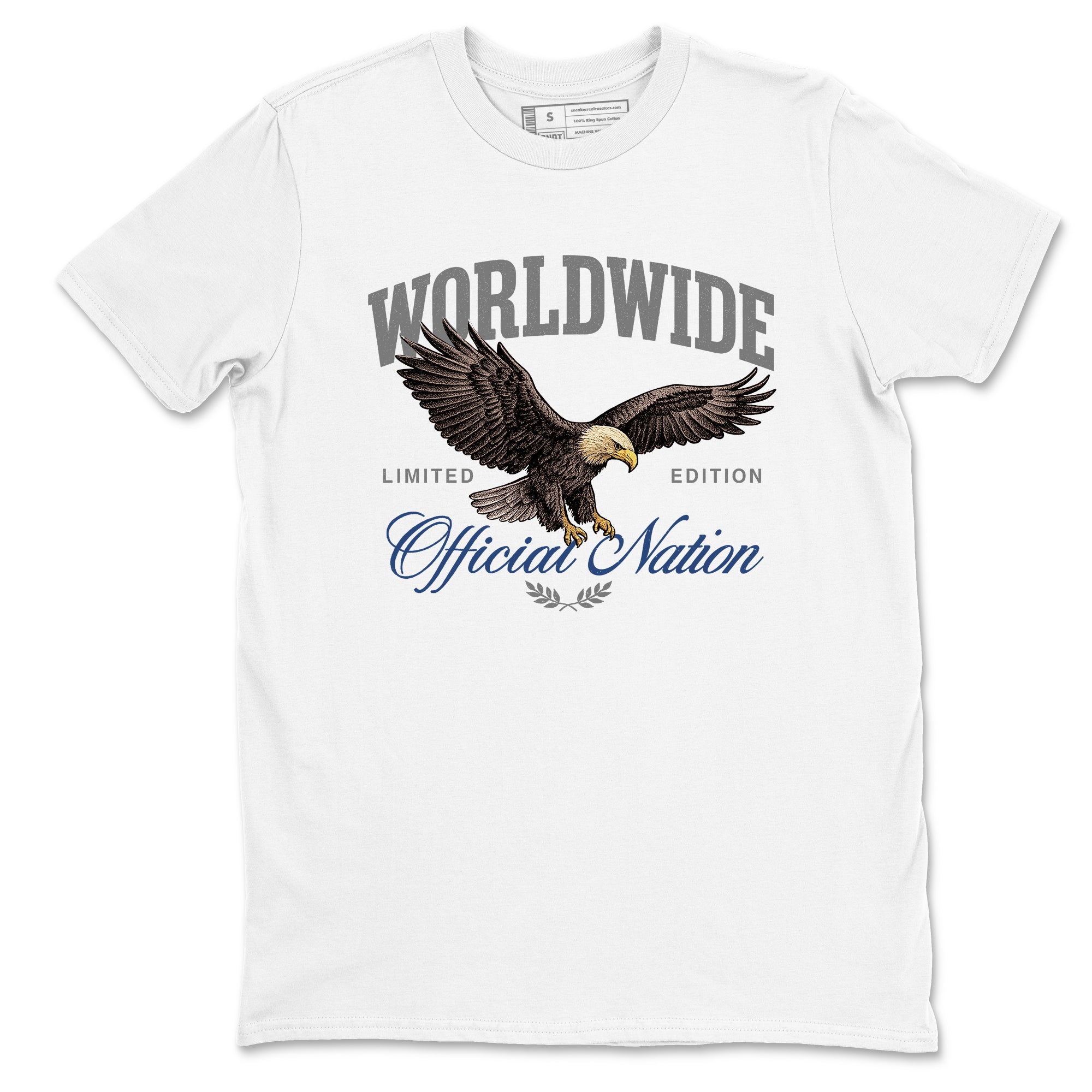 Sneaker match tees – Sneaker Tees To Match Air Jordan 9 Flint Grey Shoes – Worldwide Official Nation Tee White 2