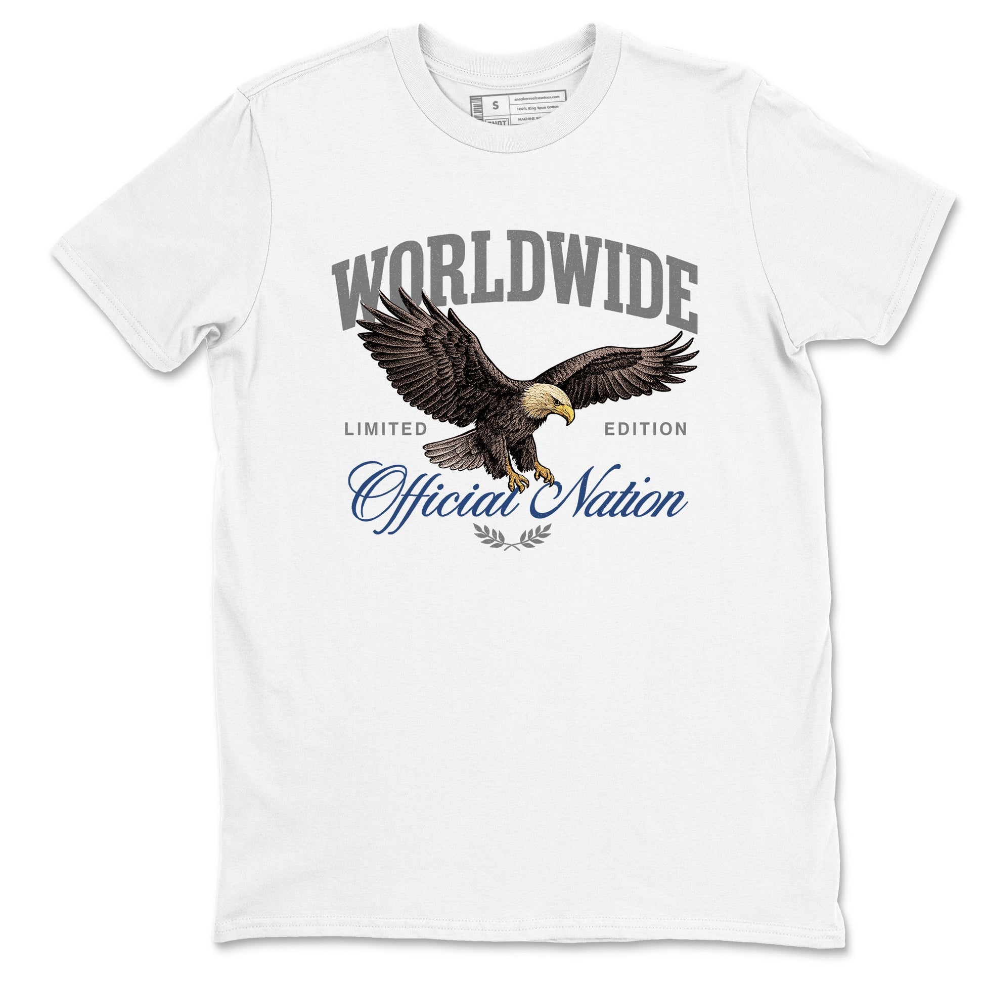 Sneaker match tees – Sneaker Tees To Match Air Jordan 9 Flint Grey Shoes – Worldwide Official Nation Tee White 2