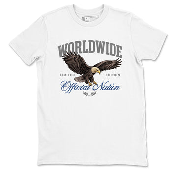 Sneaker match tees – Sneaker Tees To Match Air Jordan 9 Flint Grey Shoes – Worldwide Official Nation Tee White 2