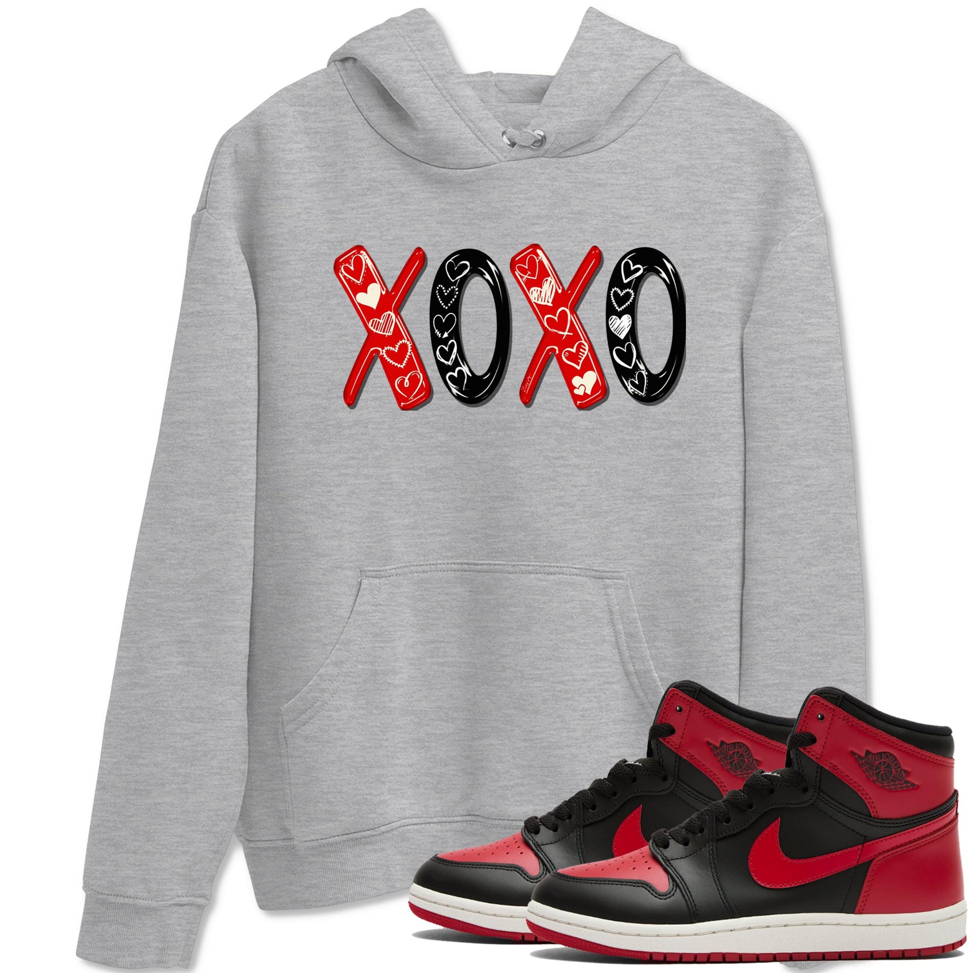 1s Black Toe Reimagined shirts to match jordans XOXO best t shirts to wear with jordans AJ1 High OG Black Toe Reimagined match shoes to clothes SNRT Sneaker Tees unisex cotton Heather Grey 1 shirts
