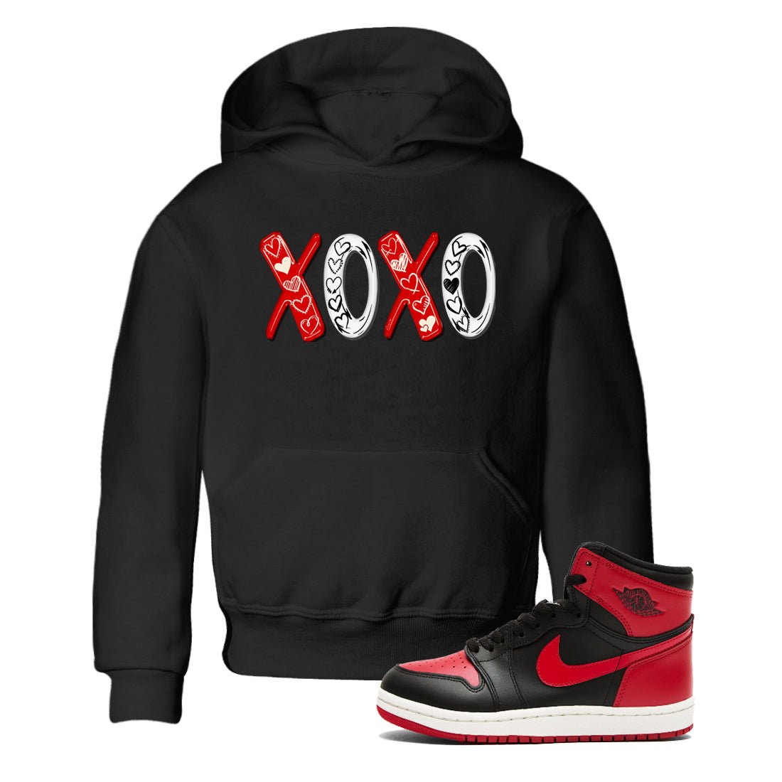 XOXO SNRT Sneaker Tees Kids - Air Jordan 1 '85 Bred - SNRT Sneaker T-shirts