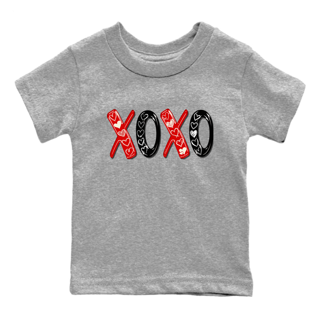 1s Black Toe Reimagined shirts to match jordans XOXO best t shirts to wear with jordans AJ1 High OG Black Toe Reimagined match shoes to clothes SNRT Sneaker Tees Youth Baby Heather Grey 2 tee