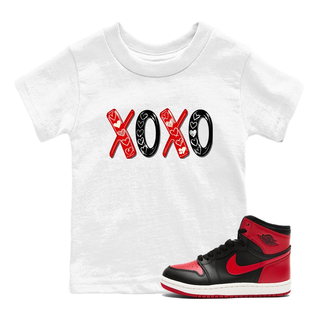 XOXO SNRT Sneaker Tees Kids - Air Jordan 1 '85 Bred - SNRT Sneaker T-shirts