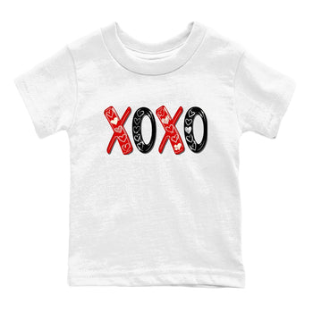 1s Black Toe Reimagined shirts to match jordans XOXO best t shirts to wear with jordans AJ1 High OG Black Toe Reimagined match shoes to clothes SNRT Sneaker Tees Youth Baby White 2 tee