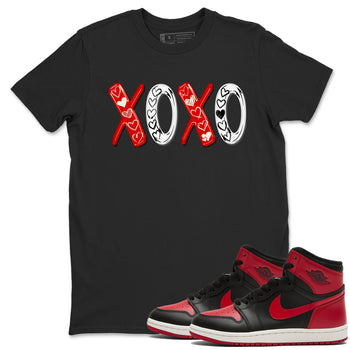 1s Black Toe Reimagined shirts to match jordans XOXO best t shirts to wear with jordans AJ1 High OG Black Toe Reimagined match shoes to clothes SNRT Sneaker Tees unisex cotton Black 1 shirts