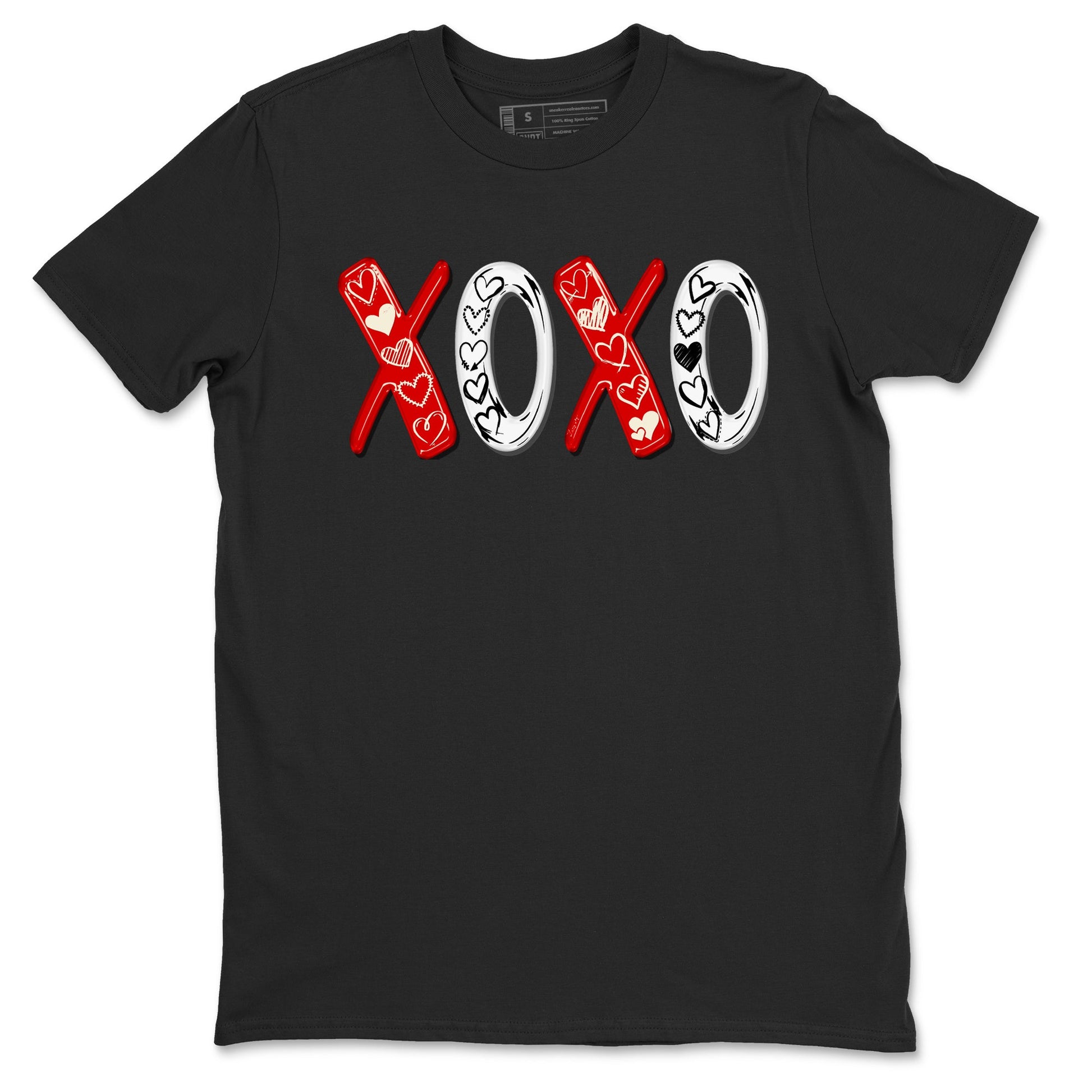 1s Black Toe Reimagined shirts to match jordans XOXO best t shirts to wear with jordans AJ1 High OG Black Toe Reimagined match shoes to clothes SNRT Sneaker Tees unisex cotton Black 2 shirts