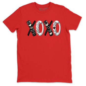 1s Black Toe Reimagined shirts to match jordans XOXO best t shirts to wear with jordans AJ1 High OG Black Toe Reimagined match shoes to clothes SNRT Sneaker Tees unisex cotton Red 2 shirts