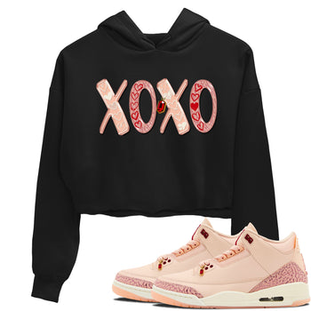 Air Jordan 3 "Treat Yourself" Washed Coral shirts to Special Valentine's Day XOXO sneaker match tees Jordan 3 Valentine's Day best t shirts to wear with jordans SNRT Sneaker Tees Graphic Tee Black 1 crop tee