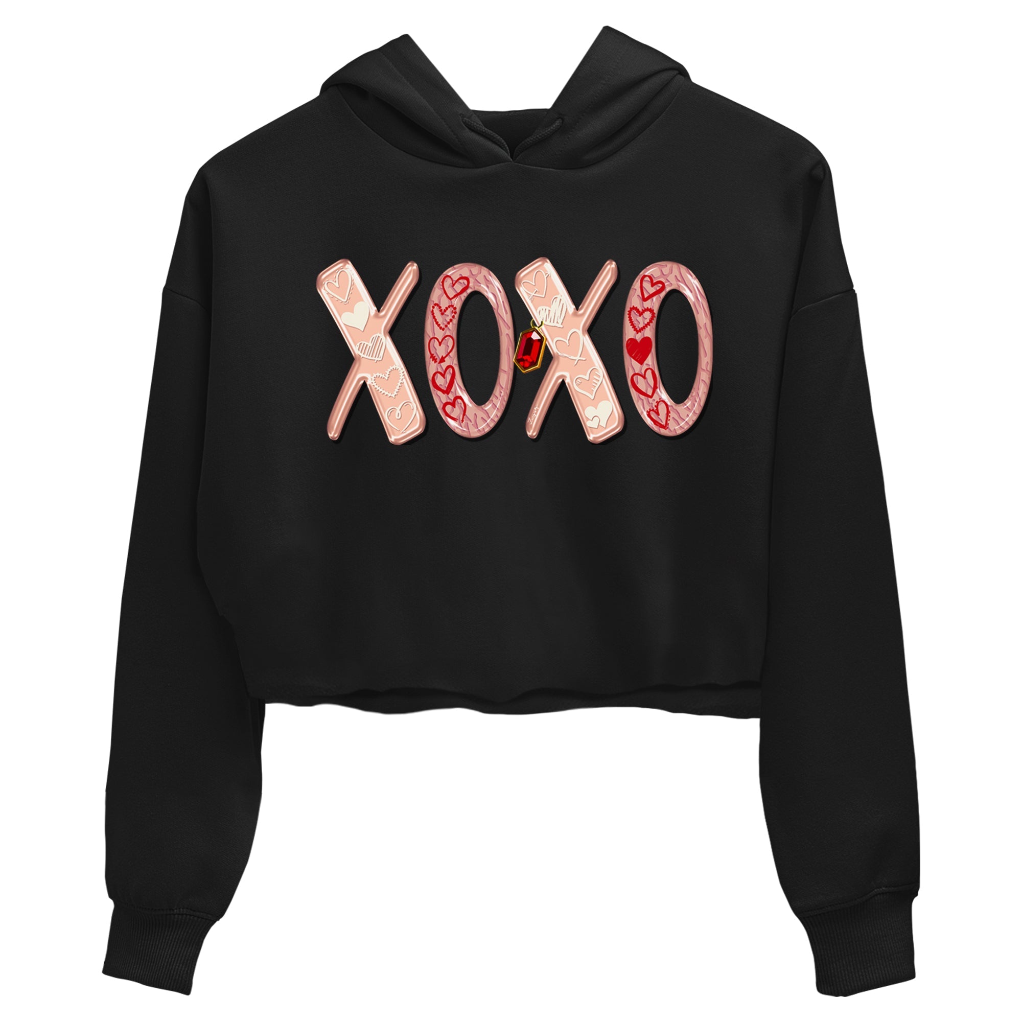 Air Jordan 3 "Treat Yourself" Washed Coral shirts to Special Valentine's Day XOXO sneaker match tees Jordan 3 Valentine's Day best t shirts to wear with jordans SNRT Sneaker Tees Graphic Tee Black 2 crop tee