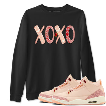 Air Jordan 3 "Treat Yourself" Washed Coral shirts to Special Valentine's Day XOXO sneaker match tees Jordan 3 Valentine's Day best t shirts to wear with jordans SNRT Sneaker Tees Graphic Tee Black 1 shirts
