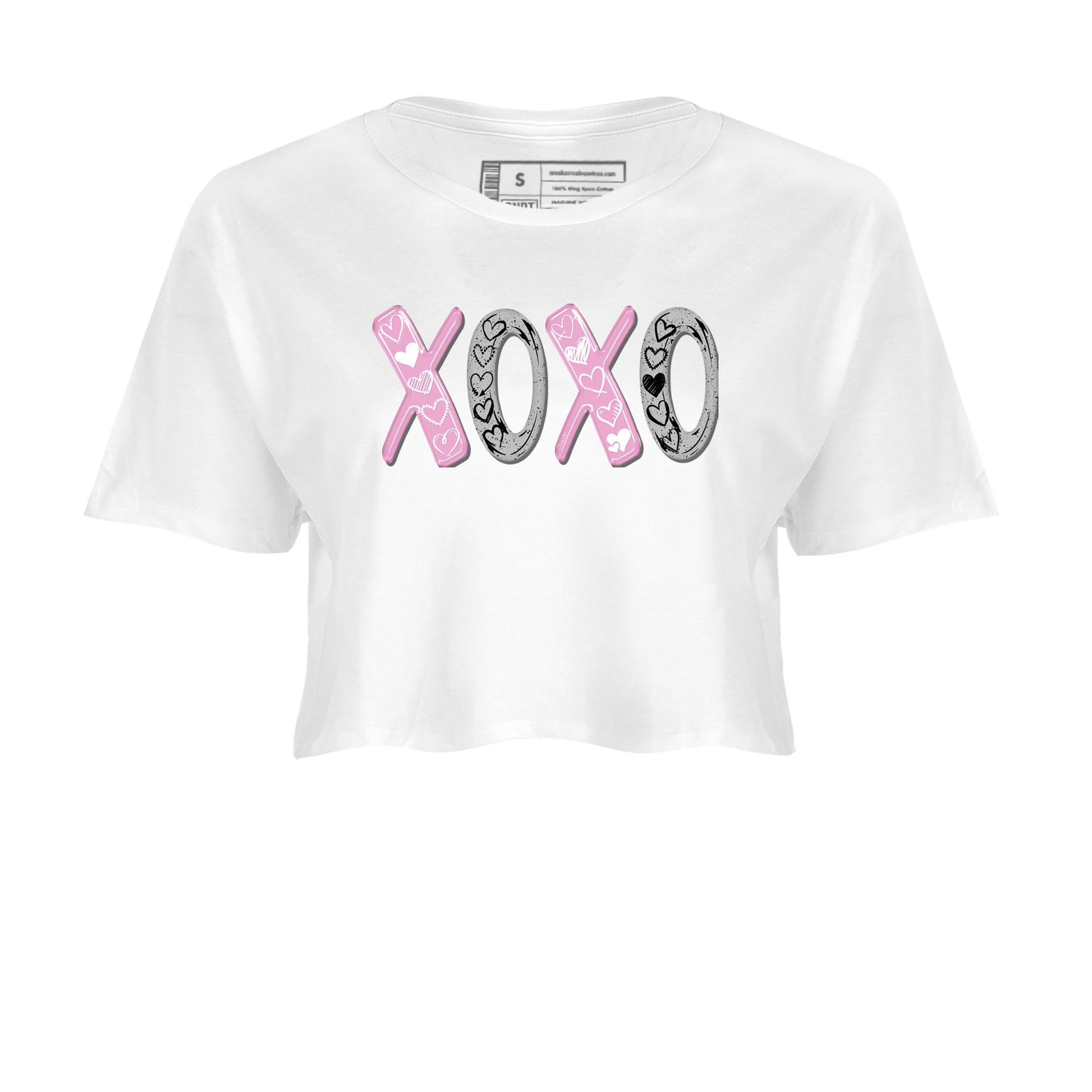 4s Orchid shirts to match jordans XOXO best t shirts to wear with jordans Air Jordan 4 Retro Orchid match shoes to clothes SNRT Sneaker Tees unisex cotton White 2 crop tee