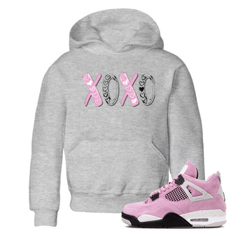4s Orchid shirts to match jordans XOXO best t shirts to wear with jordans Air Jordan 4 Retro Orchid match shoes to clothes SNRT Sneaker Tees Youth Baby Heather Grey 1 tee