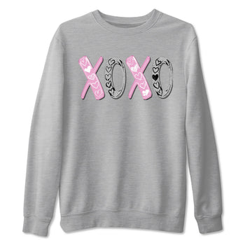 4s Orchid shirts to match jordans XOXO best t shirts to wear with jordans Air Jordan 4 Retro Orchid match shoes to clothes SNRT Sneaker Tees unisex cotton Heather Grey 2 shirts
