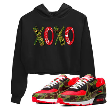 Air Max 90 Reverse Duck Camo shirts to match jordans XOXO best t shirts to wear with jordans Air Max 90 Reverse Duck Camo match shoes to clothes SNRT Sneaker Tees unisex cotton Black 1 crop tee