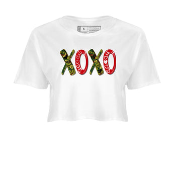 Air Max 90 Reverse Duck Camo shirts to match jordans XOXO best t shirts to wear with jordans Air Max 90 Reverse Duck Camo match shoes to clothes SNRT Sneaker Tees unisex cotton White 2 crop tee
