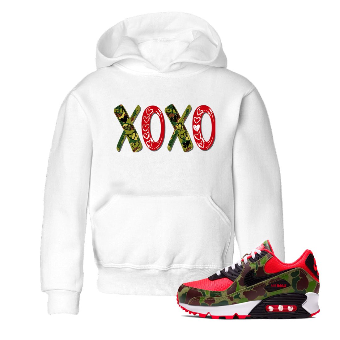 Air Max 90 Reverse Duck Camo shirts to match jordans XOXO best t shirts to wear with jordans Air Max 90 Reverse Duck Camo match shoes to clothes SNRT Sneaker Tees Youth Baby White 1 tee
