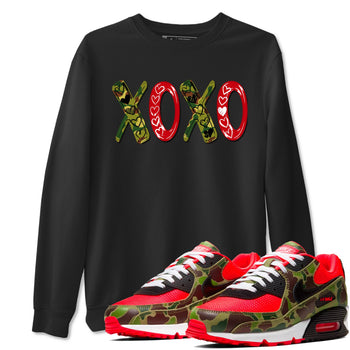 Air Max 90 Reverse Duck Camo shirts to match jordans XOXO best t shirts to wear with jordans Air Max 90 Reverse Duck Camo match shoes to clothes SNRT Sneaker Tees unisex cotton Black 1 shirts