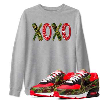 Air Max 90 Reverse Duck Camo shirts to match jordans XOXO best t shirts to wear with jordans Air Max 90 Reverse Duck Camo match shoes to clothes SNRT Sneaker Tees unisex cotton Heather Grey 1 shirts