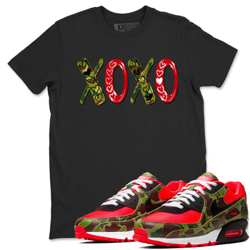 Air Max 90 Reverse Duck Camo shirts to match jordans XOXO best t shirts to wear with jordans Air Max 90 Reverse Duck Camo match shoes to clothes SNRT Sneaker Tees unisex cotton Black 1 shirts