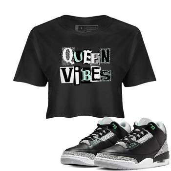 Queen Vibes SNRT Sneaker Women's Top - Air Jordan 3 Green Glow - SNRT Sneaker Tee