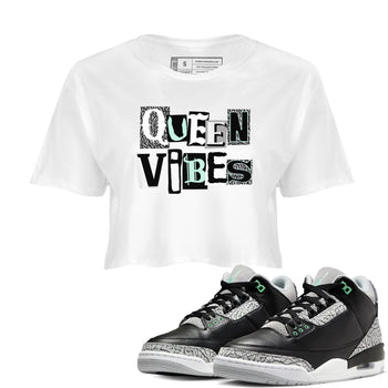 Queen Vibes SNRT Sneaker Women's Top - Air Jordan 3 Green Glow - SNRT Sneaker Tee