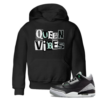Queen Vibes SNRT Sneaker Tees Kids - Air Jordan 3 Green Glow - SNRT Sneaker Tee