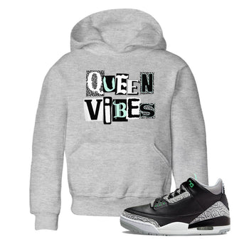 Queen Vibes SNRT Sneaker Tees Kids - Air Jordan 3 Green Glow - SNRT Sneaker Tee