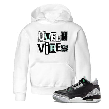 Queen Vibes SNRT Sneaker Tees Kids - Air Jordan 3 Green Glow - SNRT Sneaker Tee