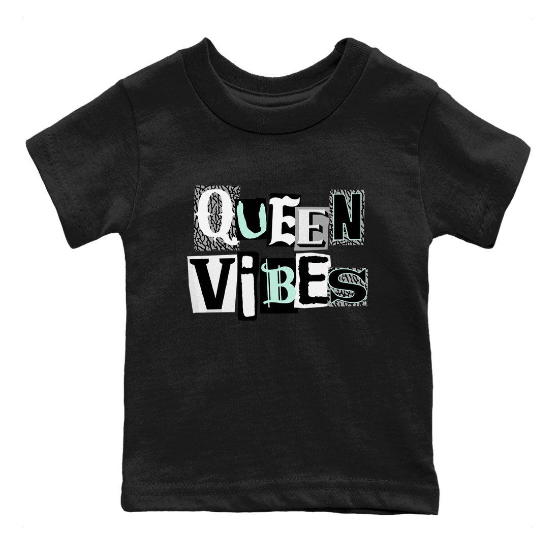 Queen Vibes SNRT Sneaker Tees Kids - Air Jordan 3 Green Glow - SNRT Sneaker Tee