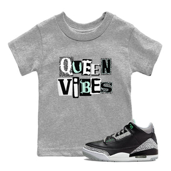 Queen Vibes SNRT Sneaker Tees Kids - Air Jordan 3 Green Glow - SNRT Sneaker Tee